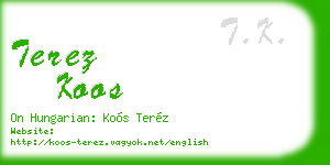 terez koos business card